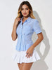 Gingham Short Sleeve Button-Up Shirt test