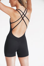 I Am Enough Black Stretch Bodysuit