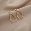 18K Gold-Plated Alloy Geometric Wire Drop Earrings test