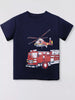Children's Fire Truck and Helicopter Print T-Shirt test