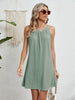 Eyelet Grecian Neck Mini Dress test
