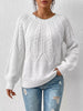 Cable-Knit Round Neck Sweater test