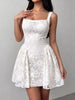Floral Lace Square Neck Mini Dress test