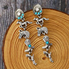 Western Style Turquoise Accent Earrings test