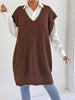 Oversized V-Neck Sweater Vest test