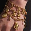 18K Gold-Plated Sea Shell Charm Bracelet test