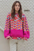 Colorful Knit Crew Neck Sweater test