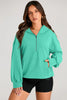 Pocketed Half Zip Long Sleeve Hoodie test