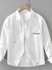 Men's Plus Size Button Up Long Sleeve Shirt test
