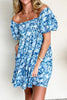 Floral Puff Sleeve Babydoll Mini Dress test