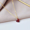 925 Sterling Silver Zircon Heart Necklace test
