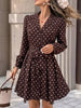 Polka Dot Long Sleeve Shirt Dress test