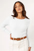Lettuce Edge Round Neck Long Sleeve T-Shirt test