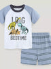 Children's Dinosaur Print Top and Striped Shorts Set test