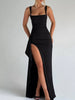 Ruched High-Slit Maxi Dress test