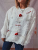 Pearl Detail Round Neck Long Sleeve Sweater test