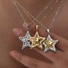 Stainless Steel Zircon Star Necklace test