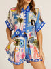 Button Up Half Sleeve Top and Shorts Set test