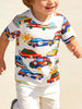 Children's Racing Car Print Crew Neck T-Shirt test