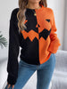 Contrast Round Neck Long Sleeve Sweater test