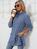 Slit Mock Neck Long Sleeve T-Shirt test
