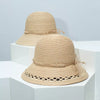 Straw Bucket Hat with Decorative Band test