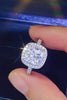 3 Carat Moissanite 925 Sterling Silver Square Ring test