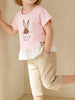 Children's Bunny Graphic Ruffle Hem T-Shirt test
