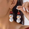 Christmas Snowman Dangle Earrings test