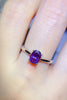 1 Carat Moissanite 4-Prong Solitaire Ring test
