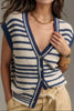 Button Down V Neck Sweater Vest test