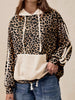 Leopard Print Long Sleeve Hoodie with Pocket test