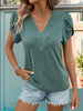 Perfee V-Neck Petal Sleeve T-Shirt test