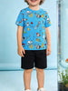 Children's Astronaut Print Tee & Shorts Set test