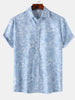 Men's Printed Short Sleeve Button Down Shirt test