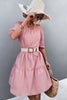 Square Neck Short Sleeve Mini Dress test