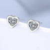 Heart-Shaped Stud Earrings test