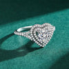 1 Carat Moissanite Heart-Shaped Ring test