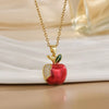18K Gold-Plated Apple Necklace test