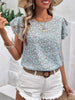 Ditsy Floral Round Neck Cap Sleeve Top test