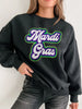 MARDI GRAS Round Neck Drop Shoulder Sweatshirt test