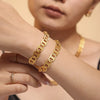 18K Gold-Plated Stainless Steel Chain Bracelet test