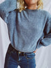 Round Neck Dropped Shoulder Long Sleeve Sweater test