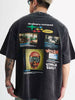 Men's Vintage Graphic Oversized Washed T-Shirt test