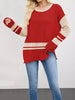 Striped Dropped Shoulder Sweater test