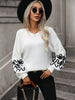 Contrast Drop Shoulder Round Neck Sweater test