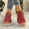 Peep Toe Wedge Sandals test