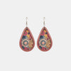 Floral Wood Teardrop Earrings test