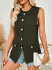 Button Down Round Neck Knit Vest test
