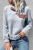 Perfee Contrast Ribbed Quarter-Snap Sweatshirt test